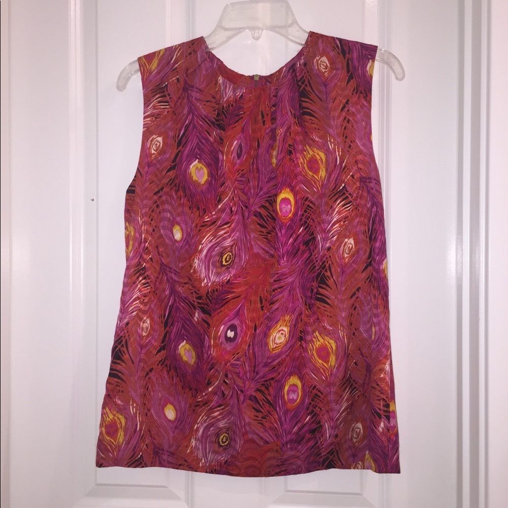 NEW Tory Burch Red & Pink Design Tank SZ 10